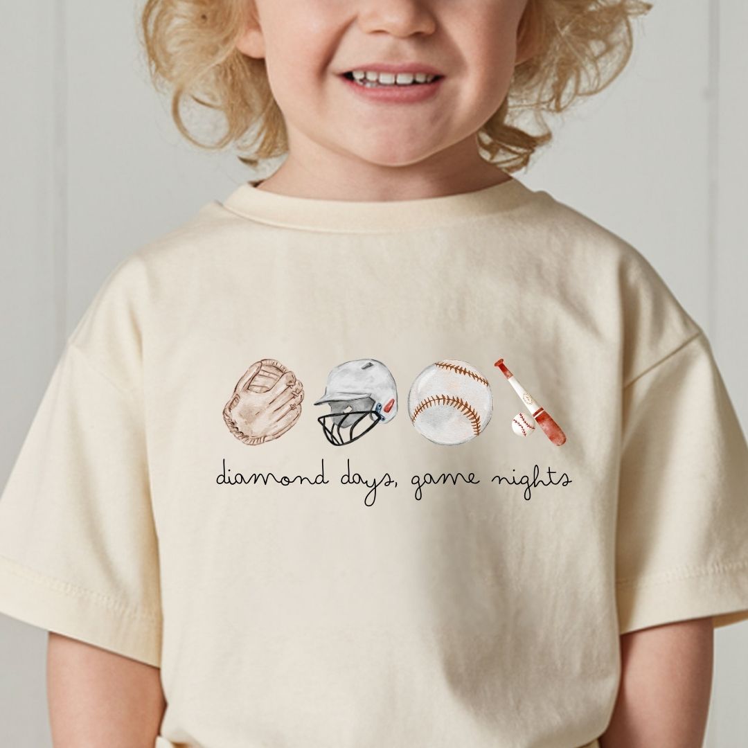 Diamond Days, Game Nights Kids Tee
