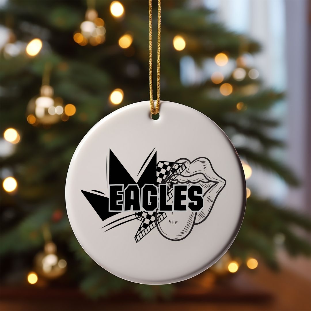 Custom Retro Mascot Ornament