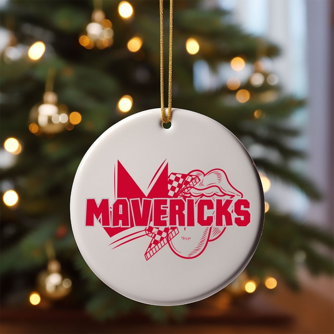 Custom Retro Mascot Ornament