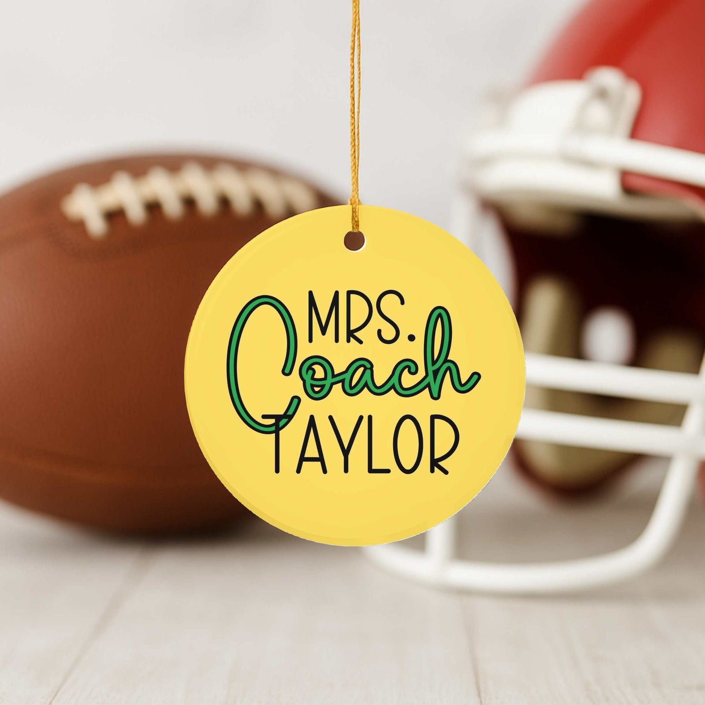 Custom Mrs. Coach Ornament