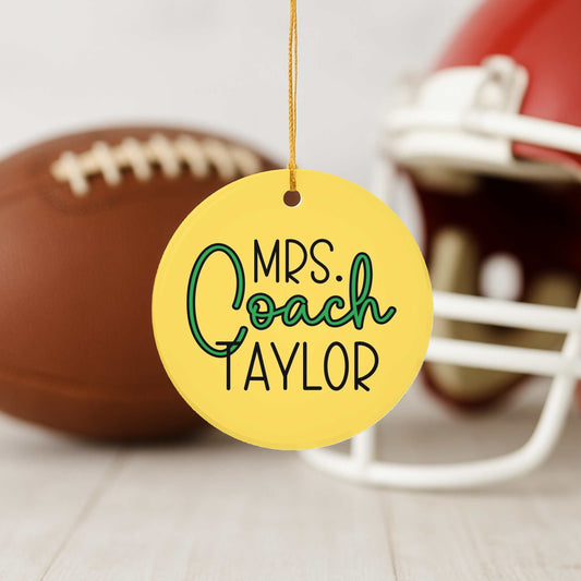 Custom Mrs. Coach Ornament