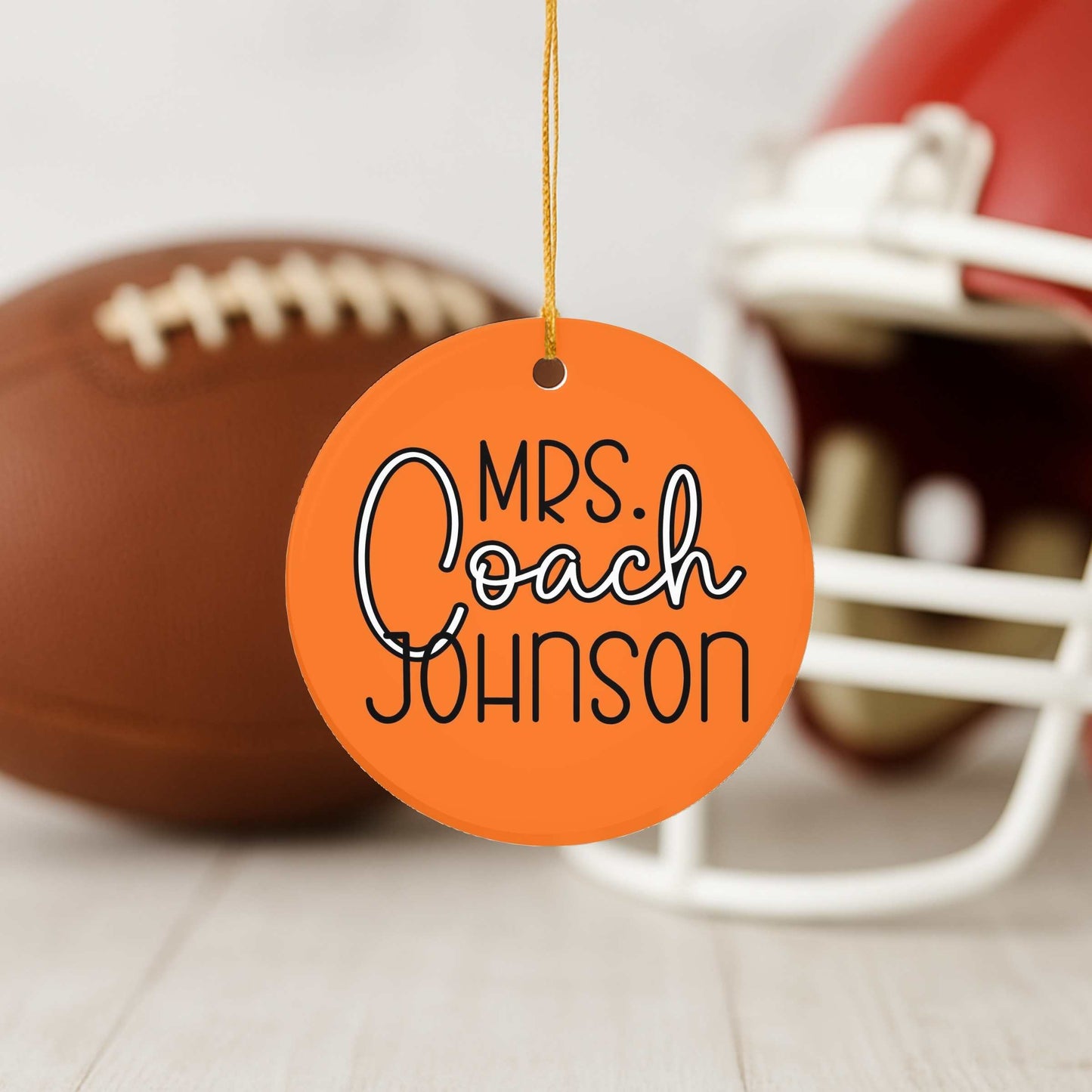 Custom Mrs. Coach Ornament