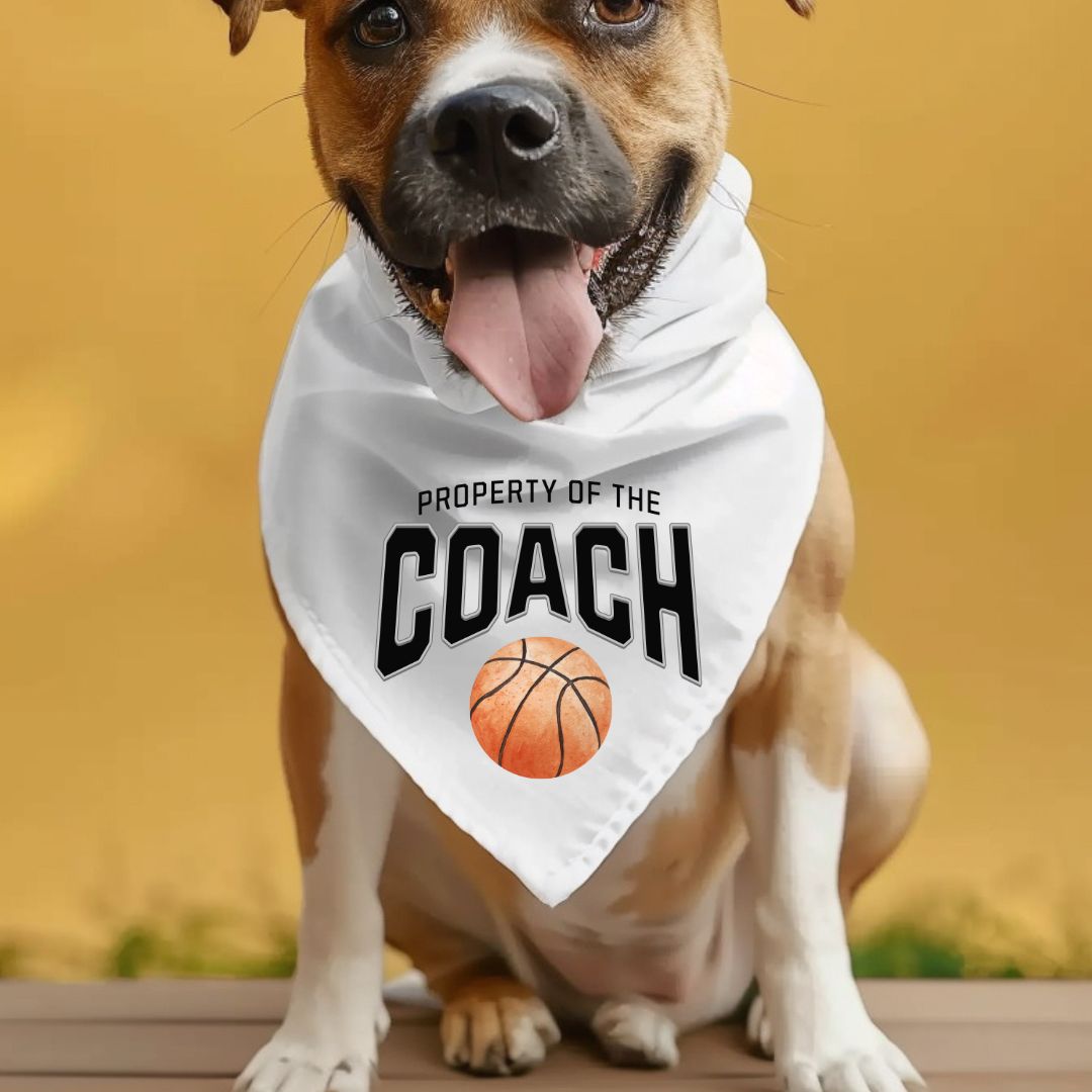 Property of the Coach Dog Bandana (Choose Your Sport)