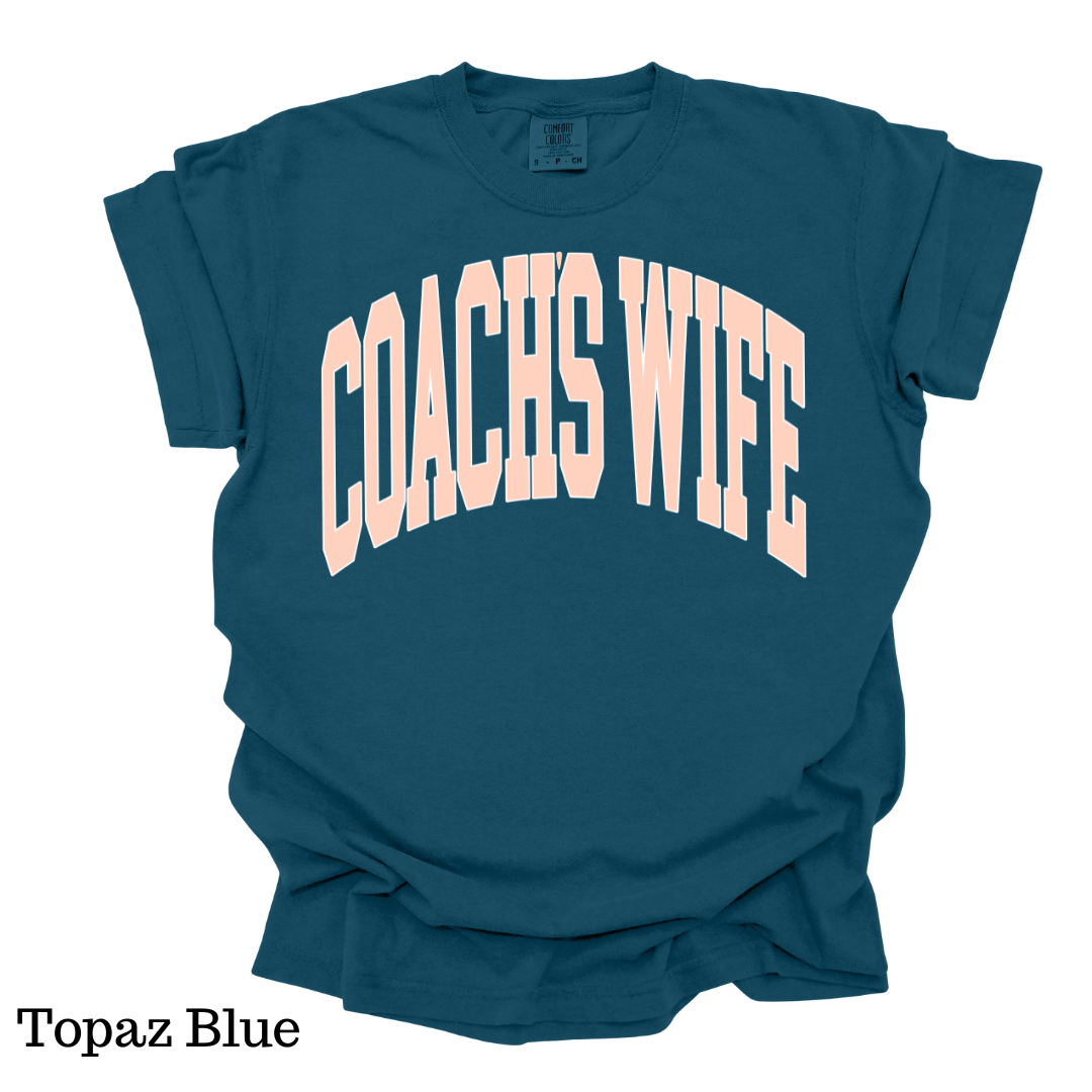 Coach's Wife Varsity Short Sleeve Comfort Colors