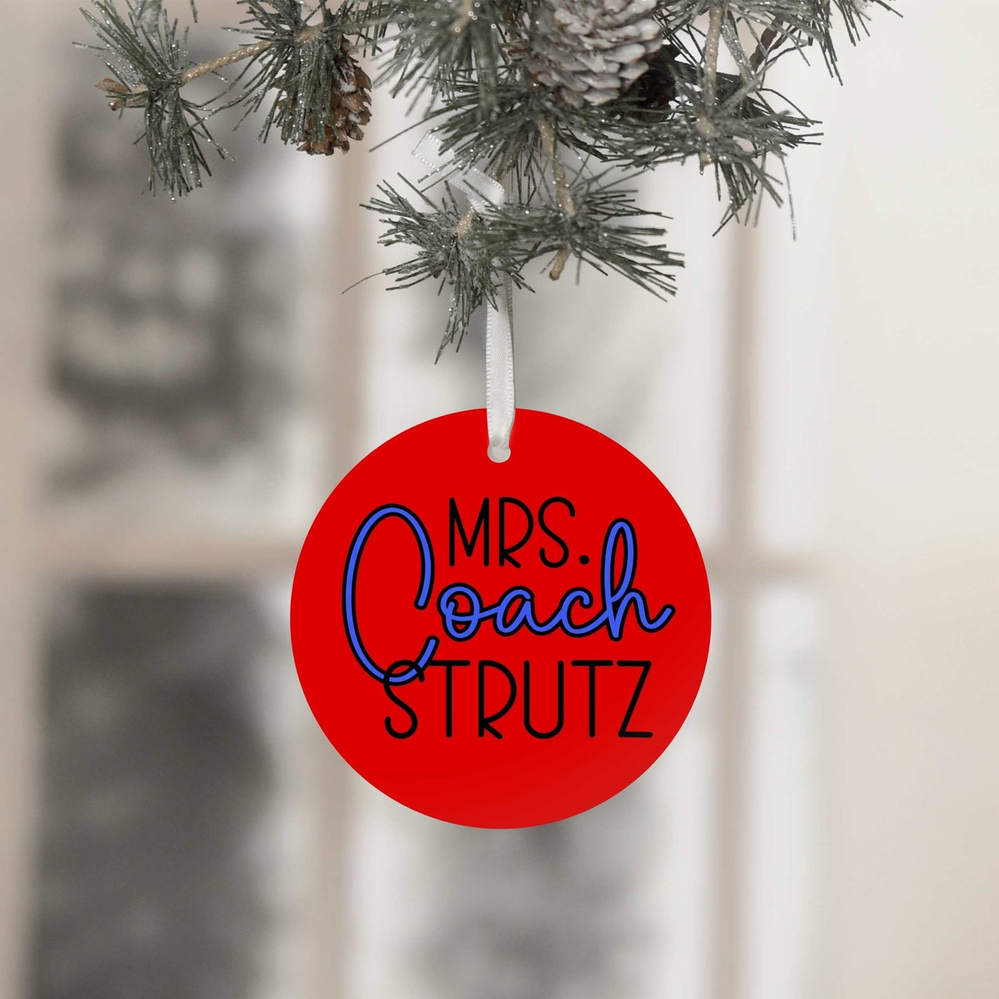 Custom Mrs. Coach Ornament