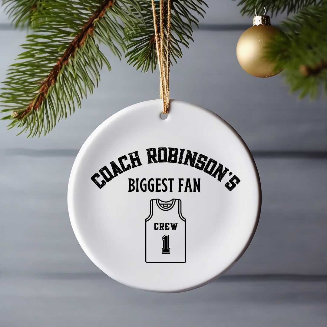 Custom Basketball Coach Ornament