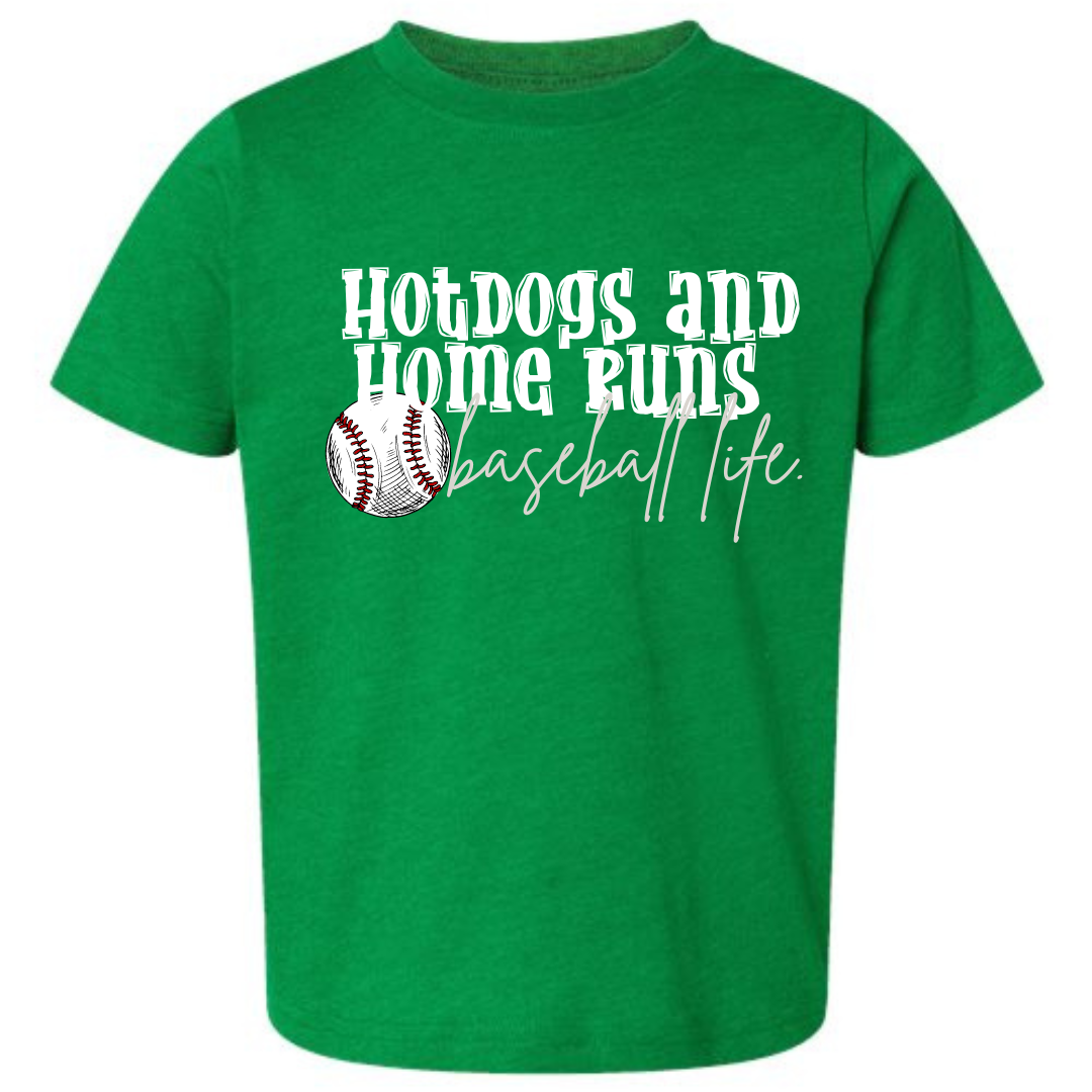 Hotdogs & Home Runs- KIDS SHORT SLEEVE TEE