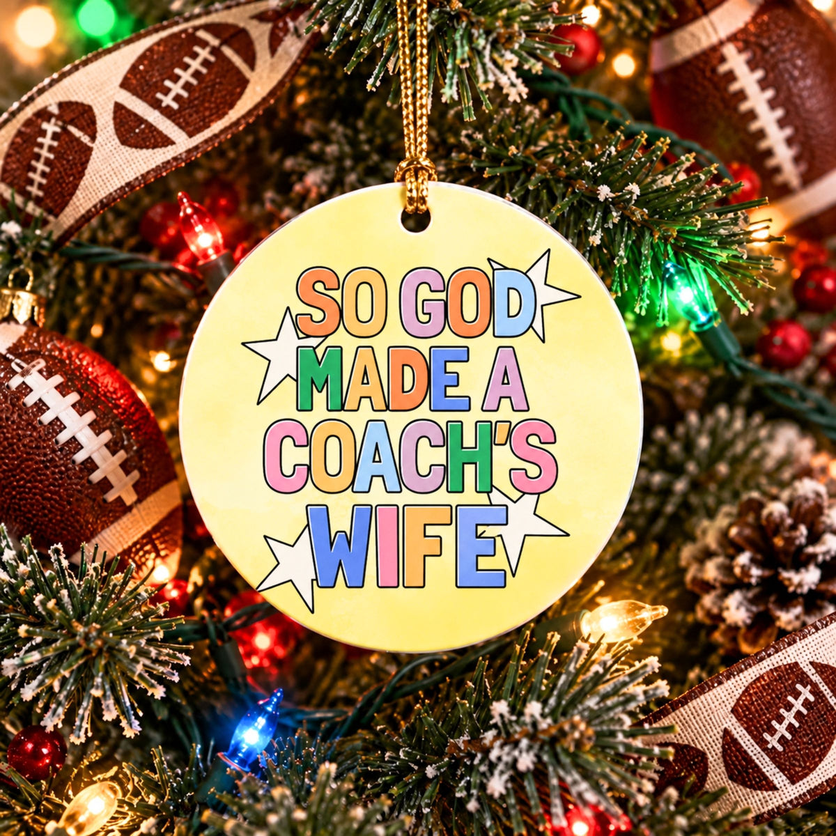 So God Made a Coach's Wife Ornament