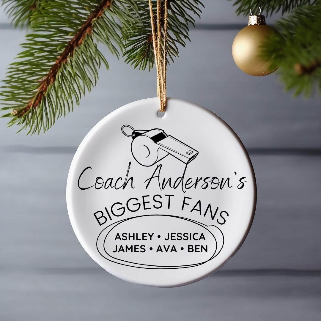 Custom Coach's Biggest Fans Ornament