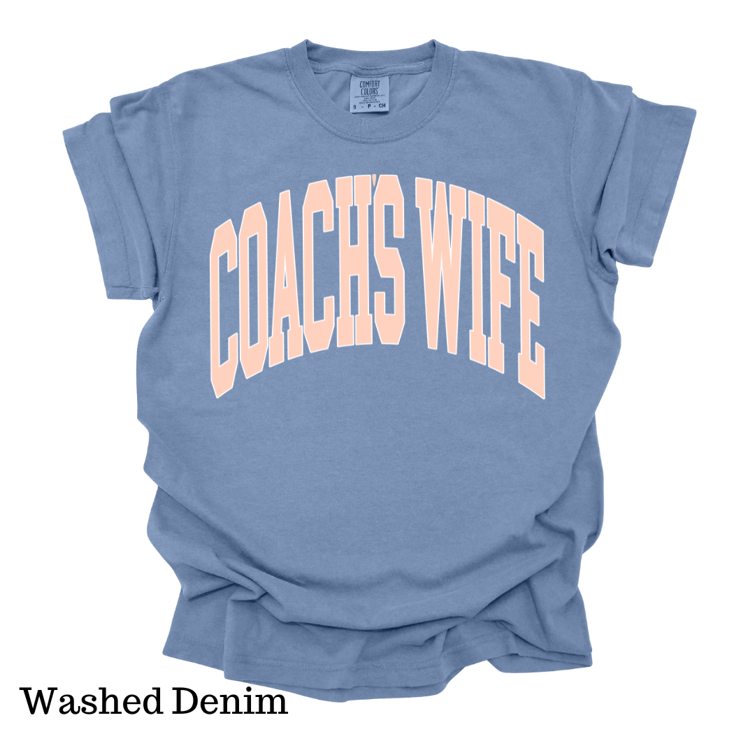 Coach's Wife Varsity Short Sleeve Comfort Colors