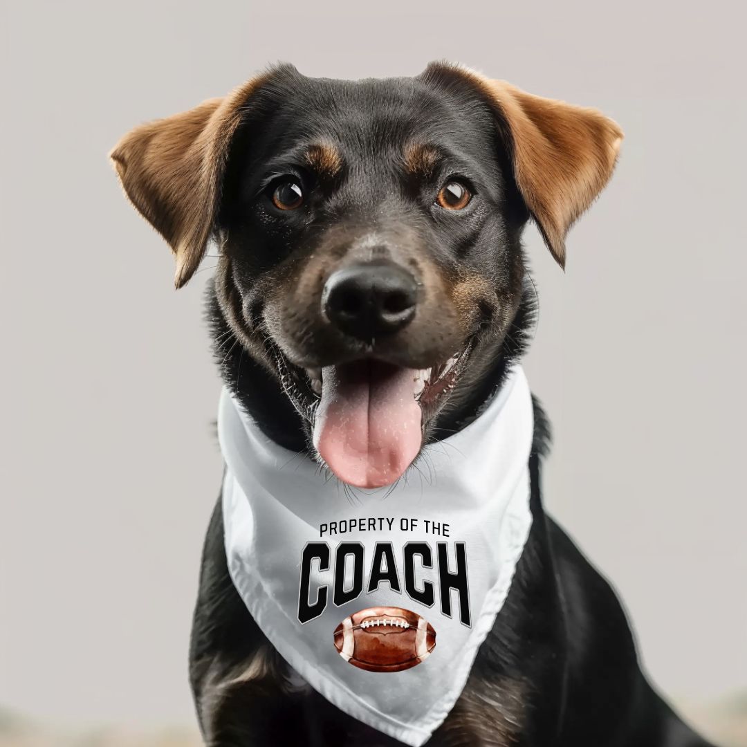 Property of the Coach Dog Bandana (Choose Your Sport)