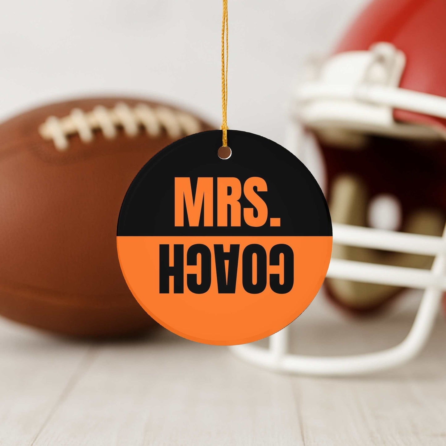 Two-Toned Mrs. Coach Ornament