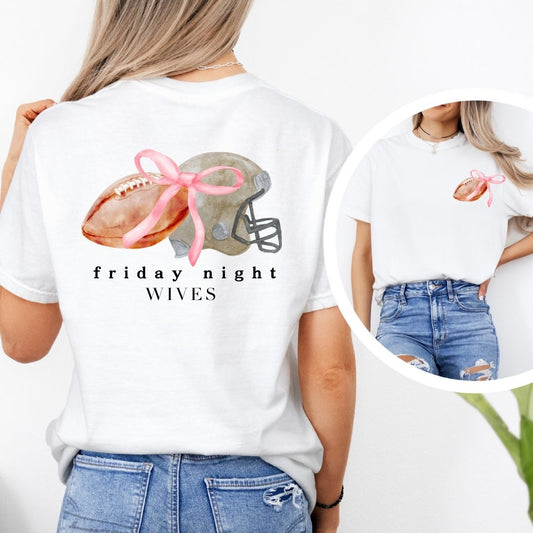 FNW Watercolor Bow Tee