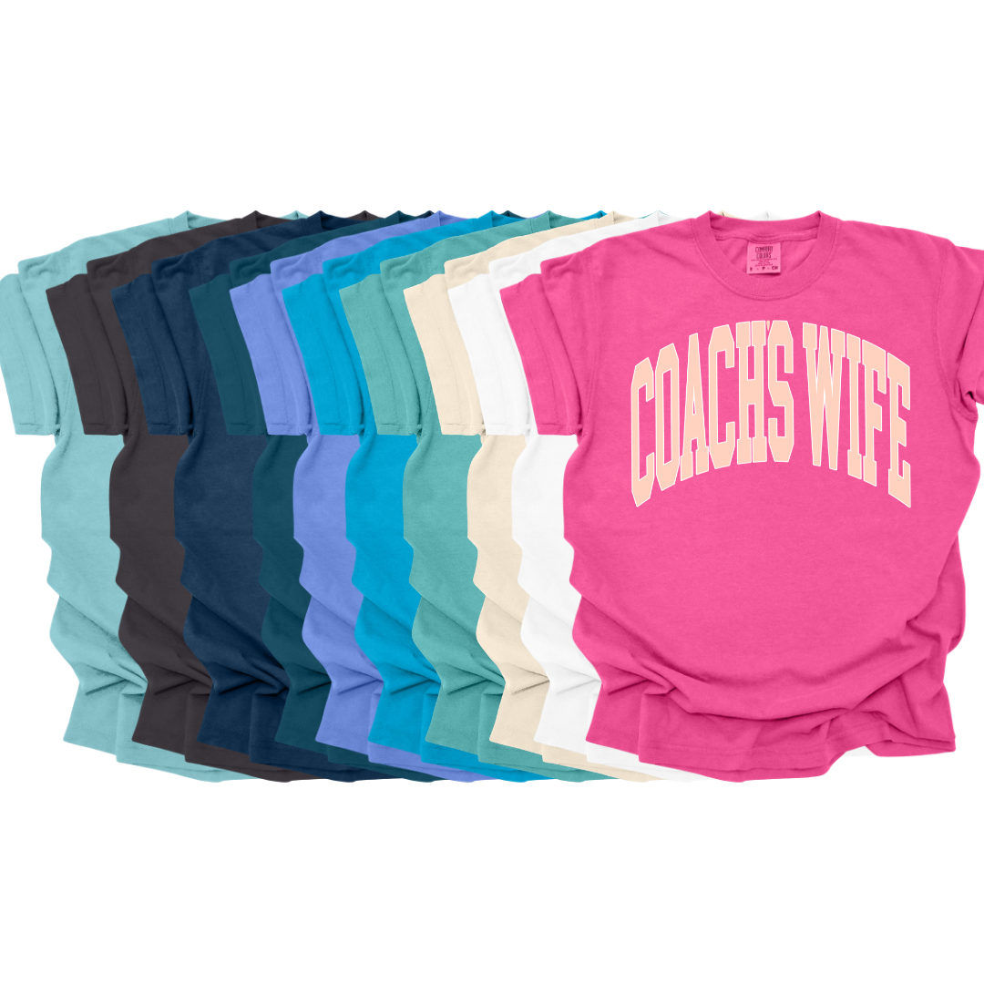 Coach's Wife Varsity Short Sleeve Comfort Colors