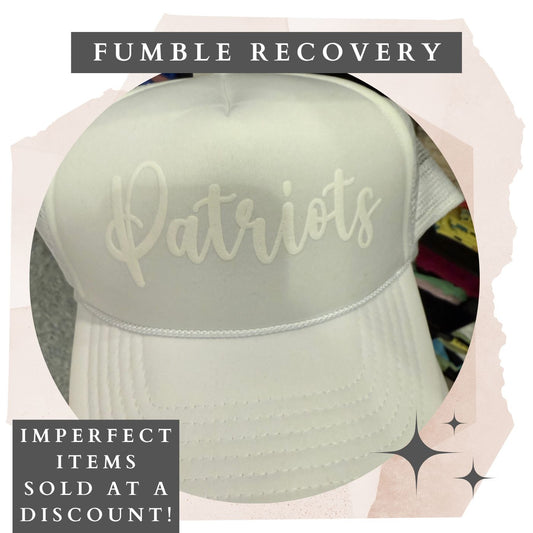 Fumble Recovery: Patriots Puff Hat