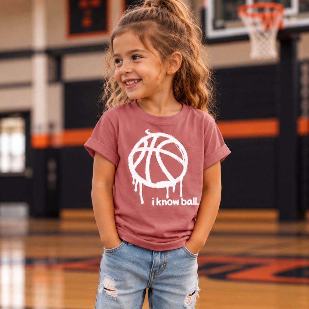 I Know Ball Kids Basketball Tee
