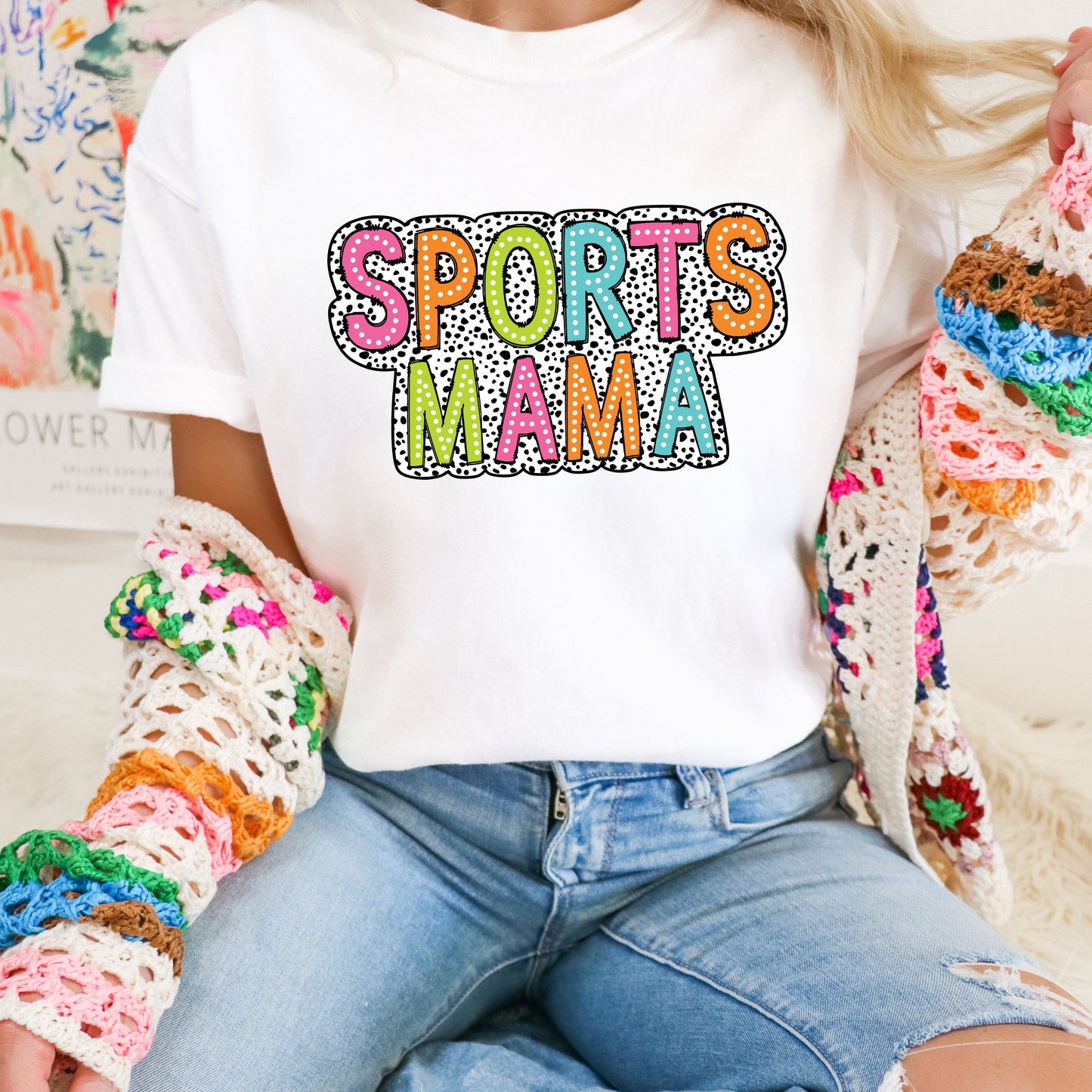 Sports Mama Rainbow Tee