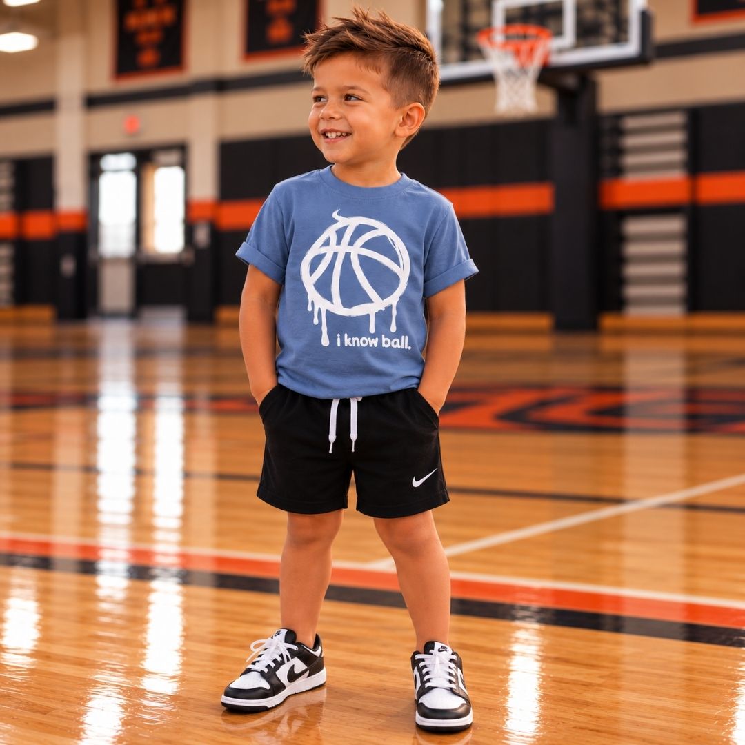 I Know Ball Kids Basketball Tee
