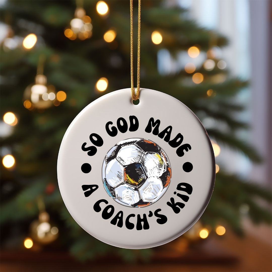 So God Made a Coach's Kid Ornament