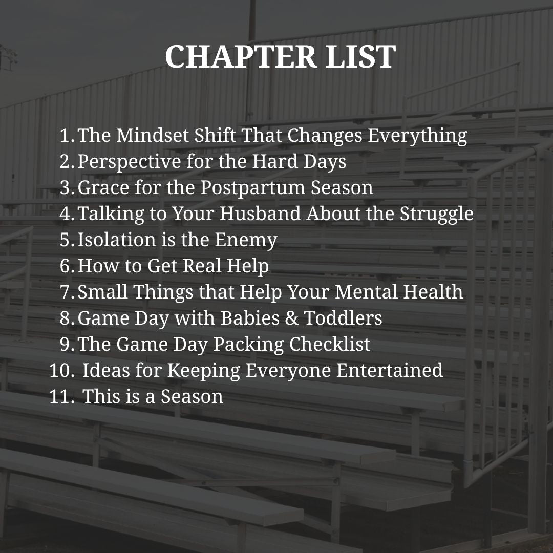 Babies On the Sideline: A Printable Guide for the Coach's Wife Chasing Littles this Season