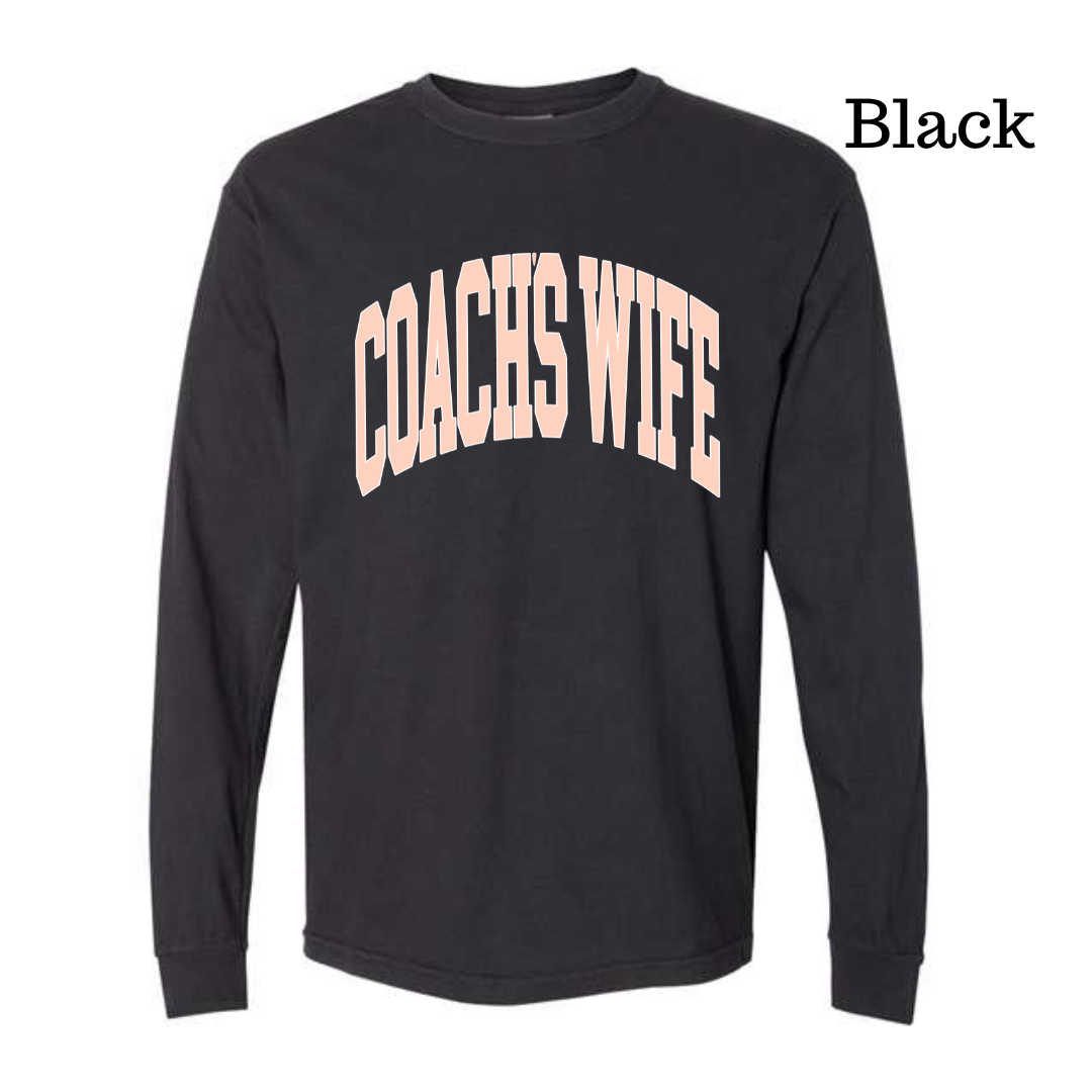 Coach's Wife Varsity- LONG SLEEVE TEE