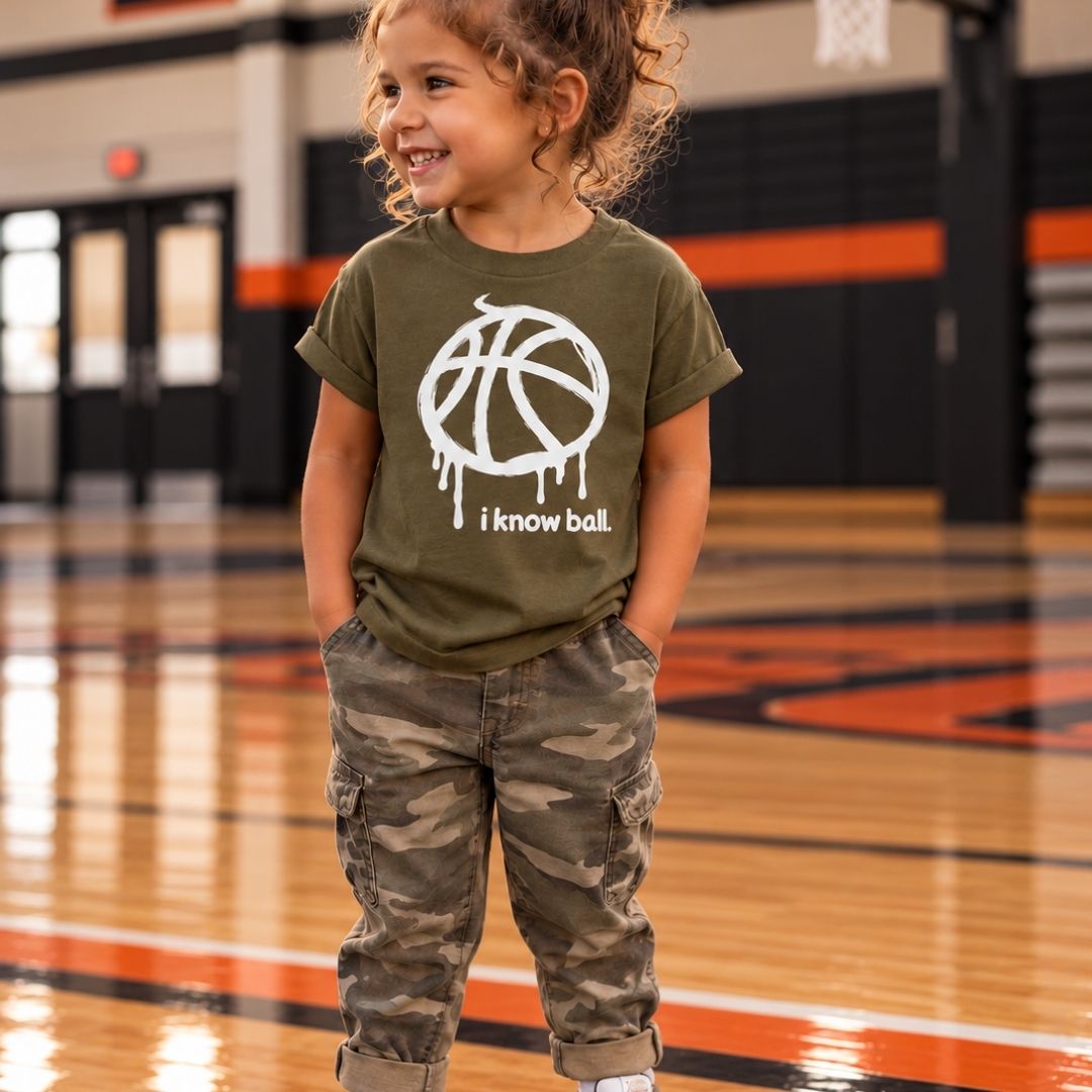I Know Ball Kids Basketball Tee
