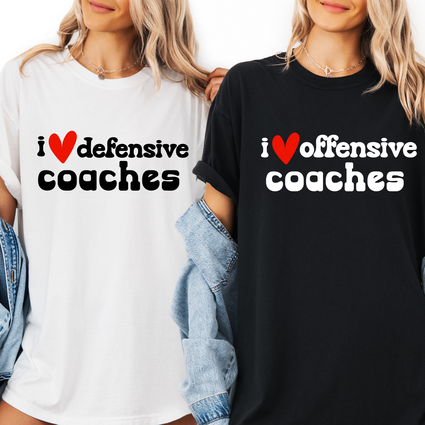 I Heart Offensive/Defensive Coaches Tee