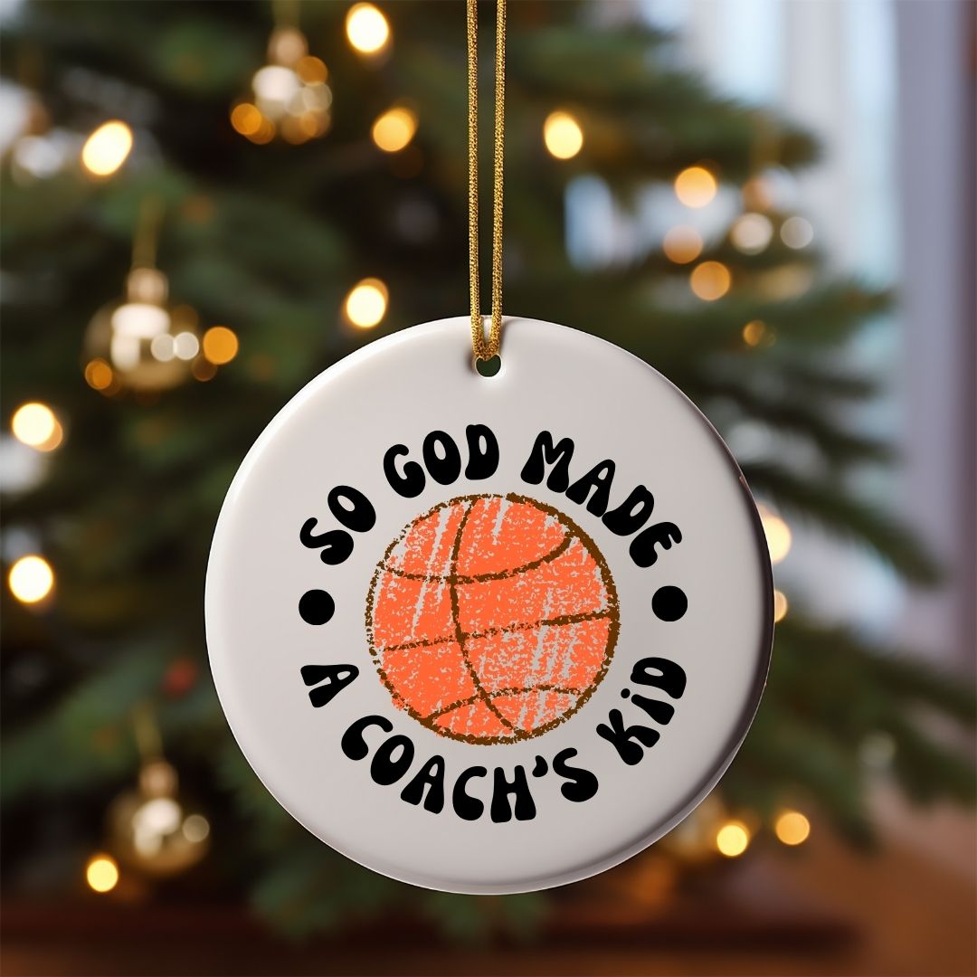 So God Made a Coach's Kid Ornament