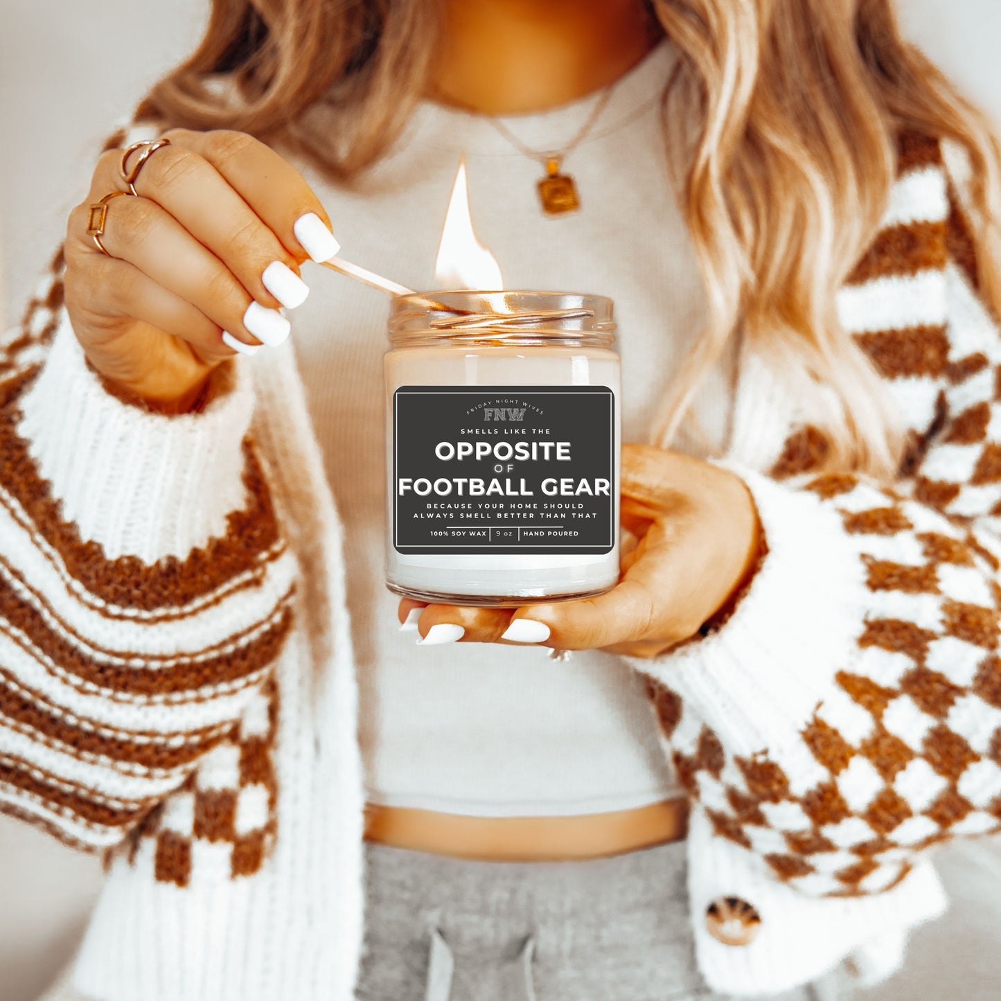 Smells like the "Opposite of Sports Gear" 9 oz Candle {Choose Your Sport}