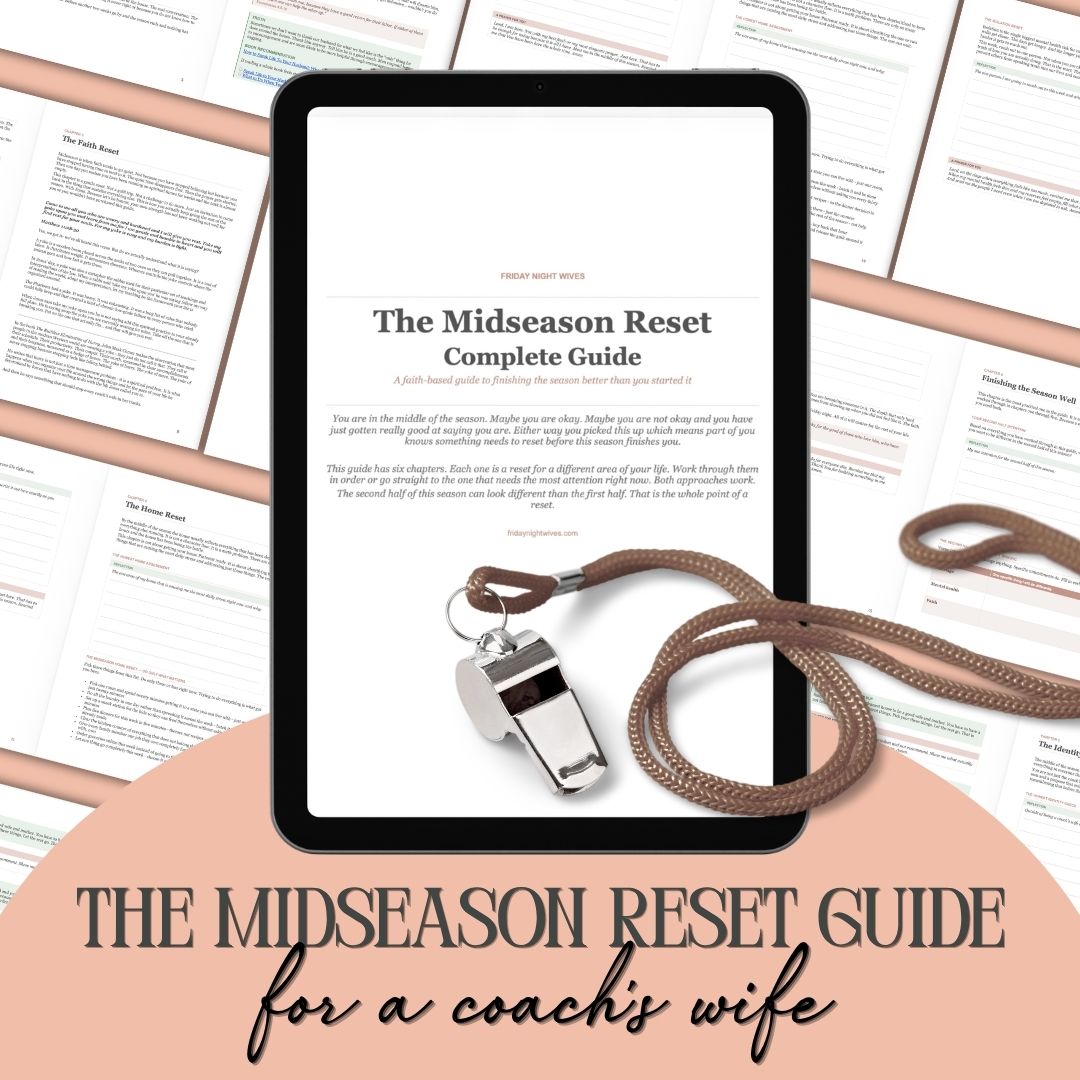 The Midseason Reset Guide for a Coach's Wife: Digital Download