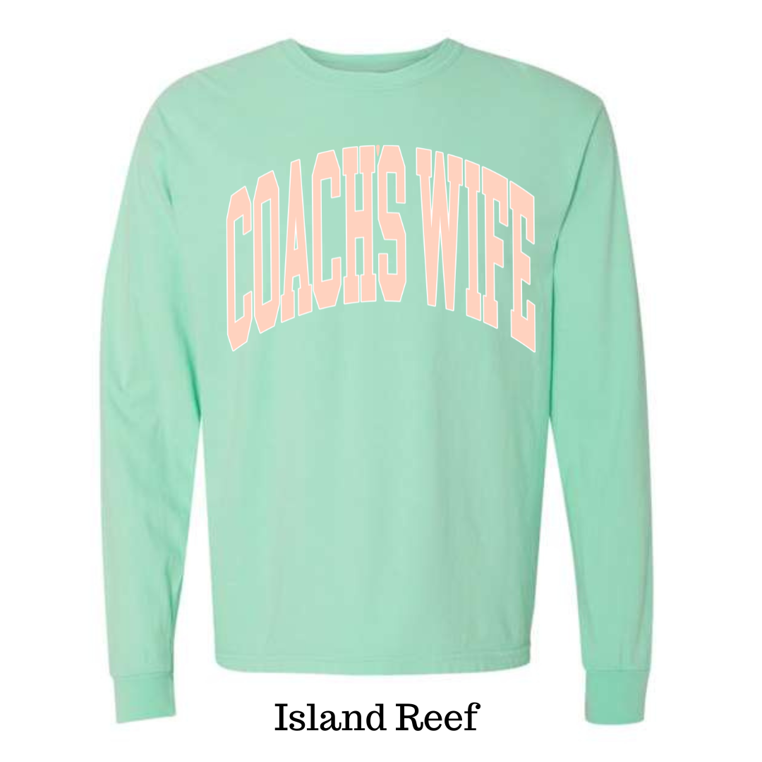 Coach's Wife Varsity- LONG SLEEVE TEE