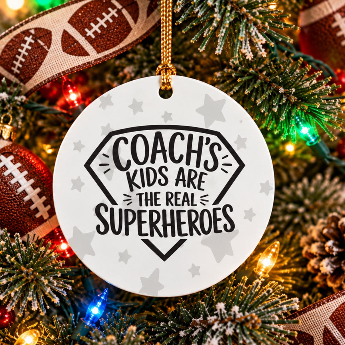 Coach's Kids are the Real Superheros Ornament