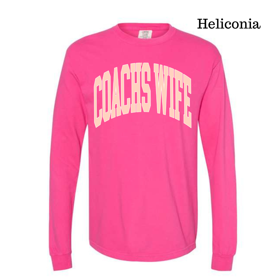 Coach's Wife Varsity- LONG SLEEVE TEE