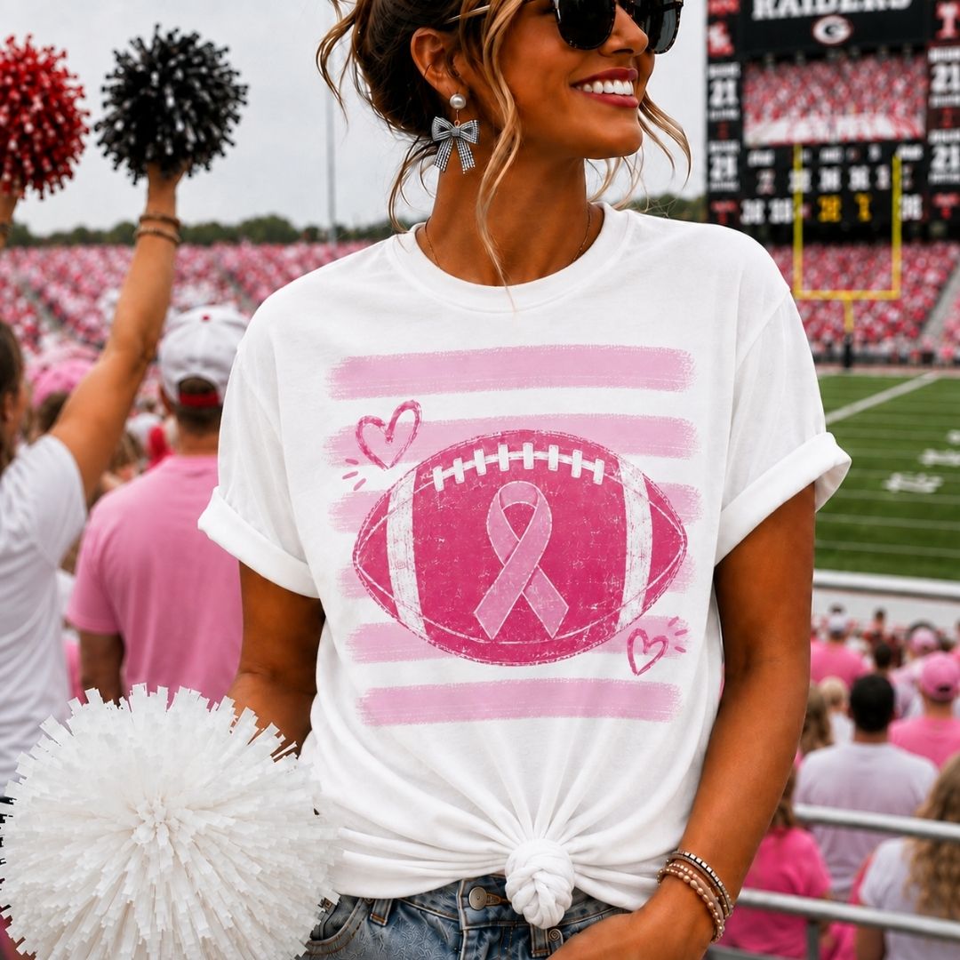 Football Ribbon Tee (PREORDER)