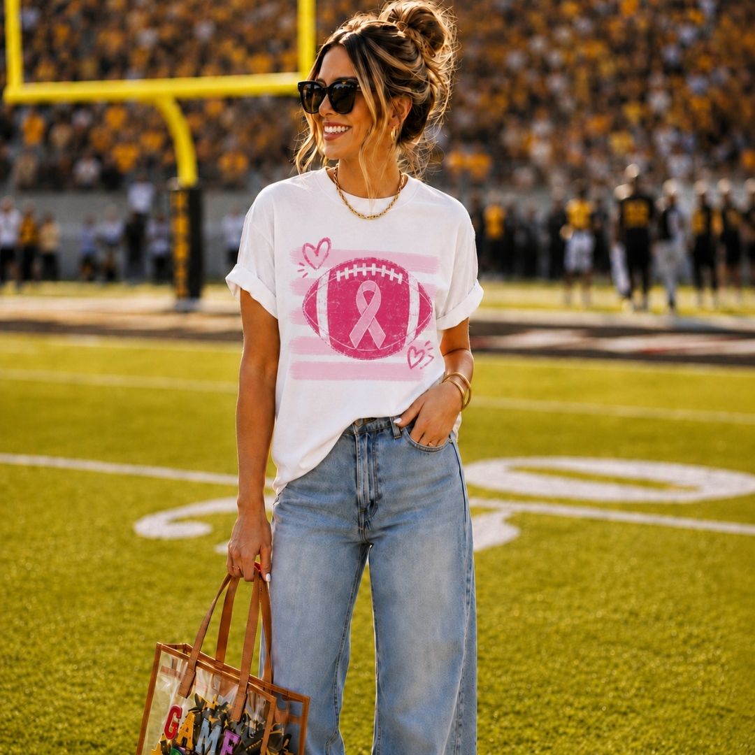 Football Ribbon Tee (PREORDER)