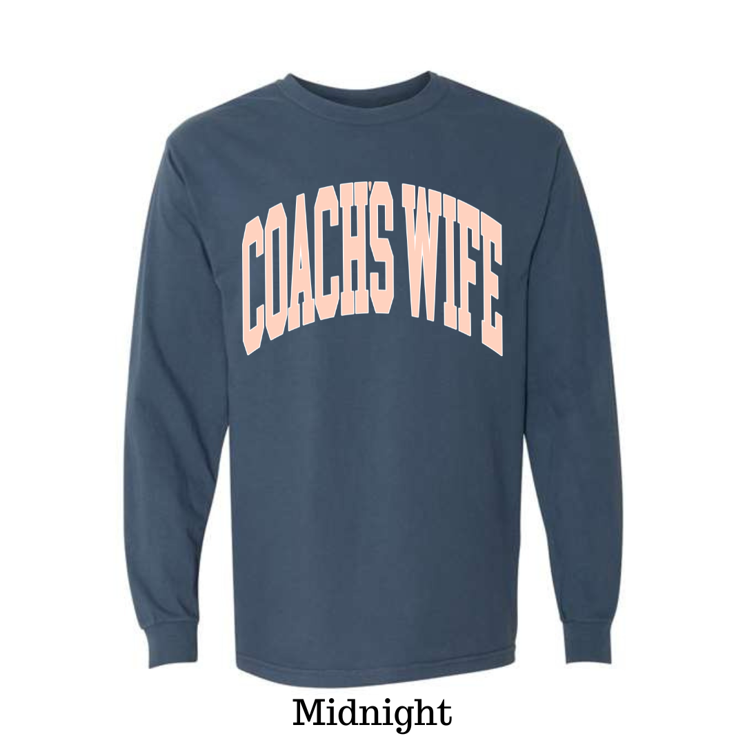 Coach's Wife Varsity- LONG SLEEVE TEE