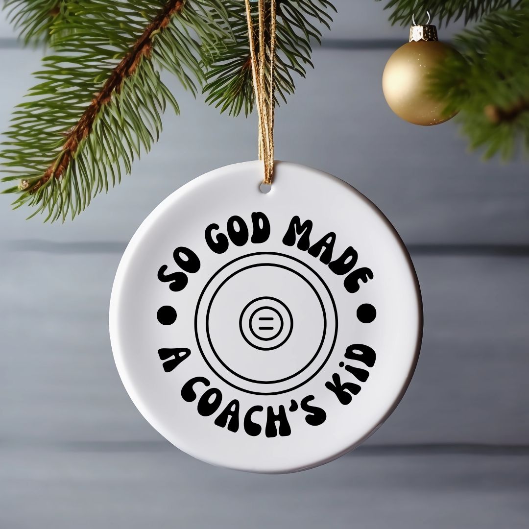 So God Made a Coach's Kid Ornament