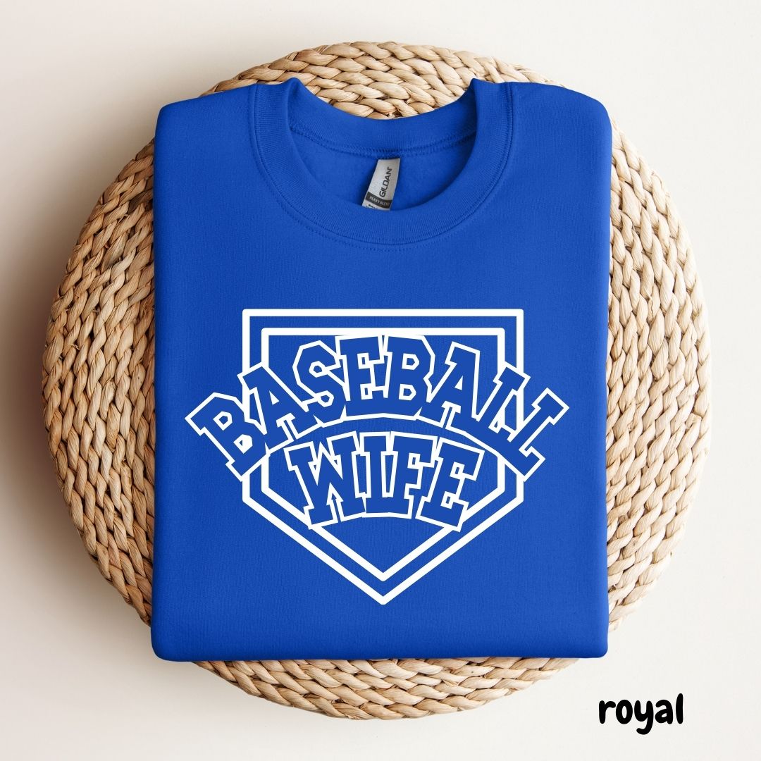 Baseball Wife - CREWNECK SWEATSHIRT