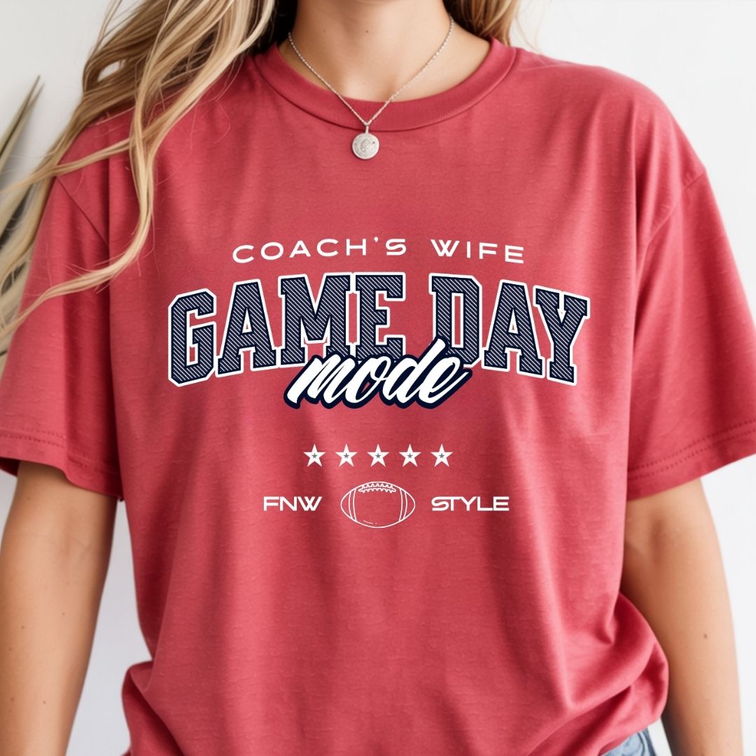 Coach's Wife Game Day Mode Tee
