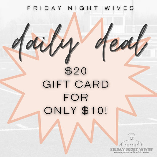 DAILY DEAL: $20 Giftcard For Only $10!!
