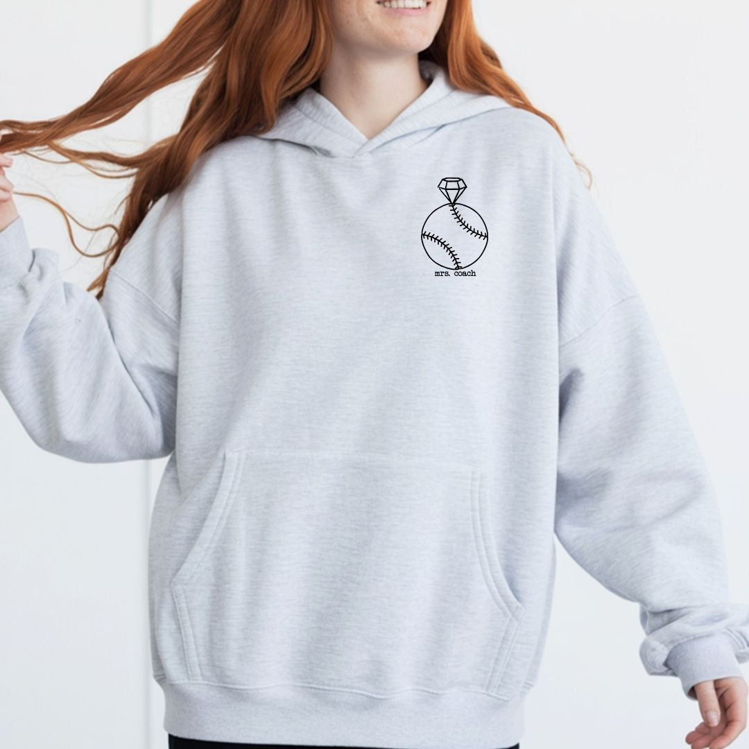 Mrs. Coach Logo Hoodie/Crewneck (5 Different Sports)