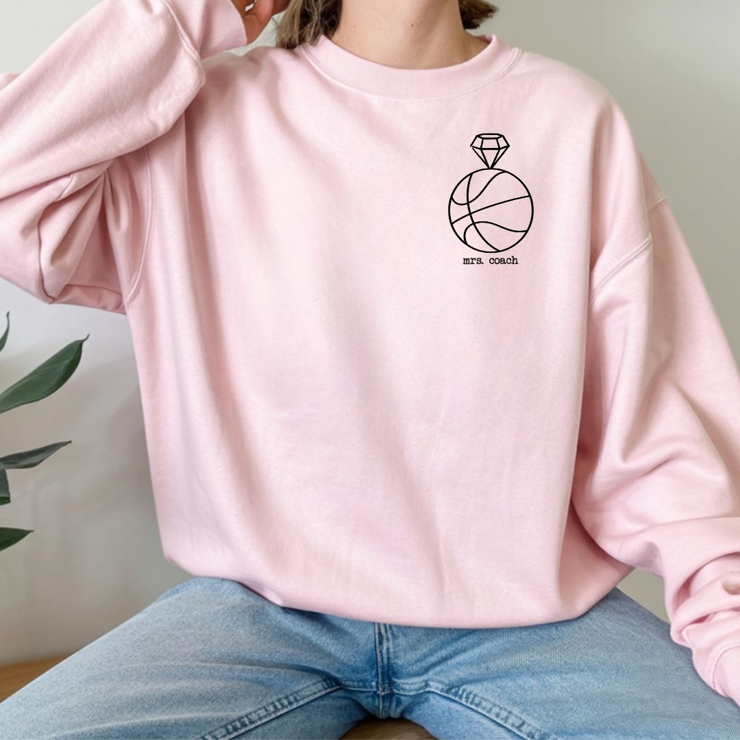 Mrs. Coach Logo Hoodie/Crewneck (5 Different Sports)