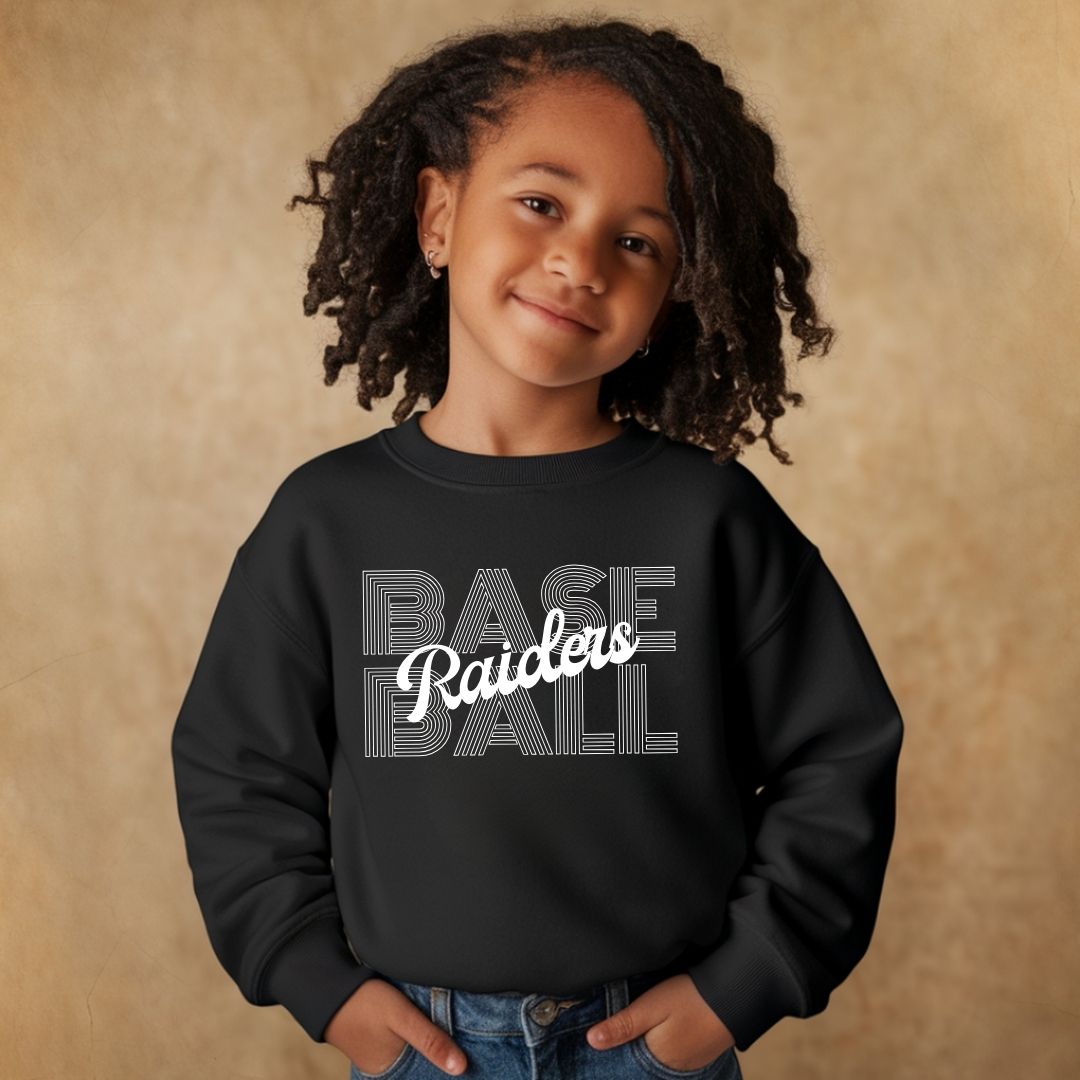 Kid's Baseball Mascot Crewneck