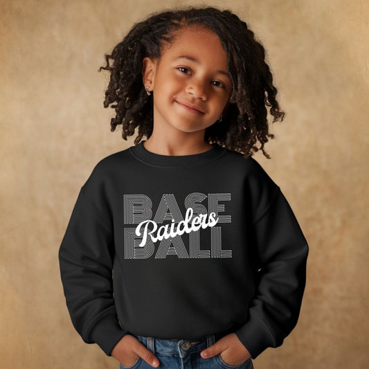 Kid's Baseball Mascot Crewneck