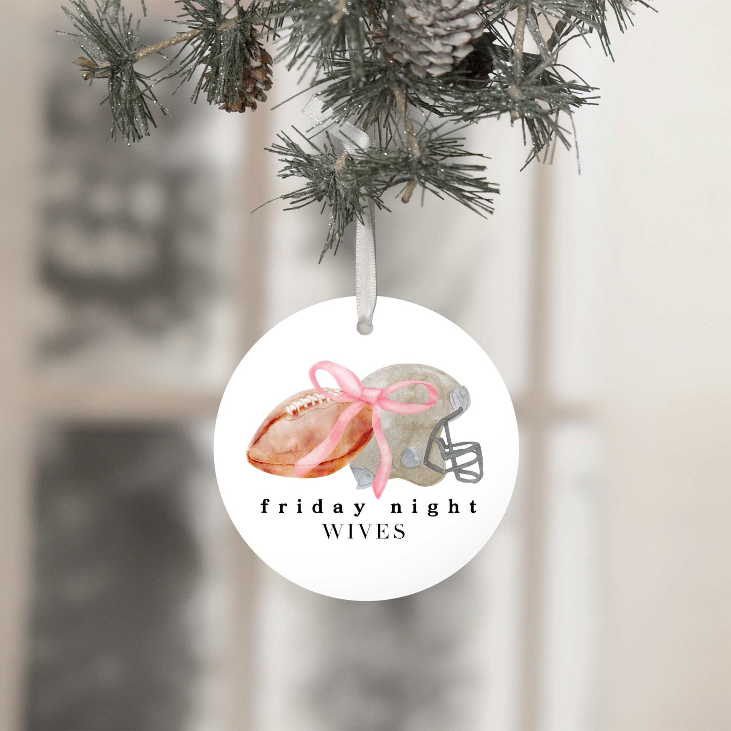 Friday Night Wives Bow Ornament