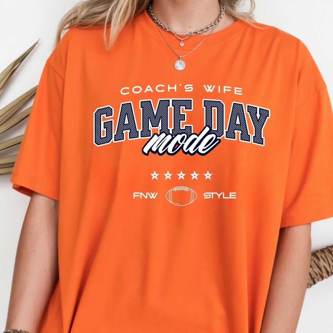 Coach's Wife Game Day Mode Tee