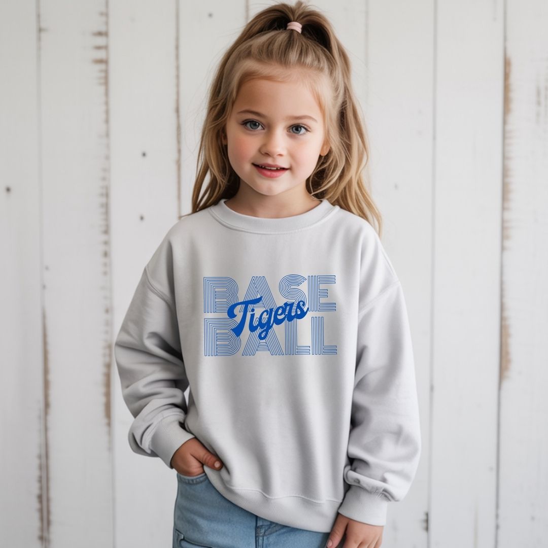 Kid's Baseball Mascot Crewneck