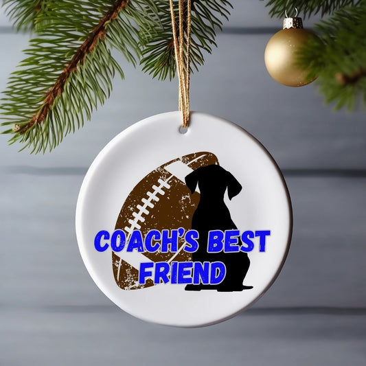 Coach's Best Friend Dog Ornament