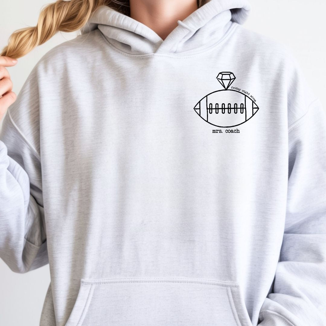 Mrs. Coach Logo Hoodie/Crewneck (5 Different Sports)