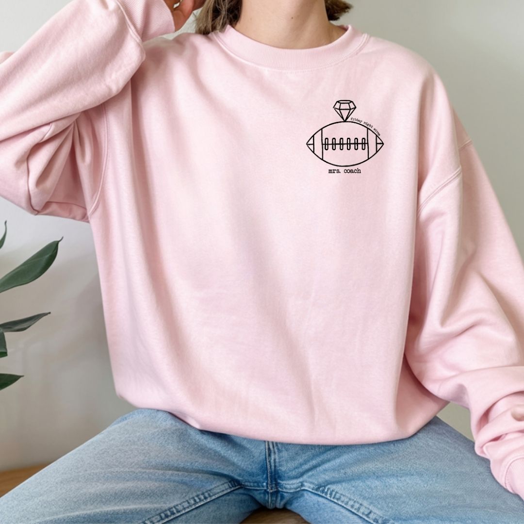 Mrs. Coach Logo Hoodie/Crewneck (5 Different Sports)